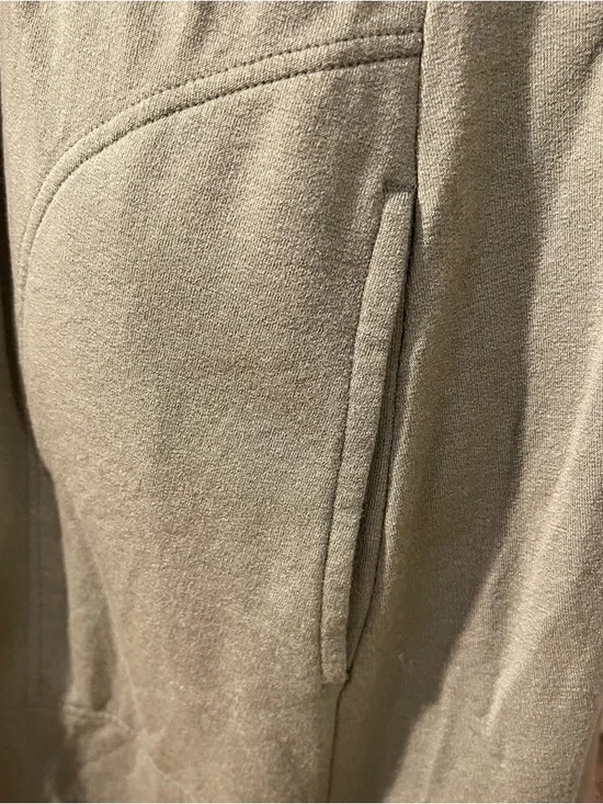 Wool& Sleeveless Olive Midi Dress with A-Line Silhouette Pockets - Picture 5 of 6